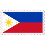 Philippines Flag Stamp Favicon 