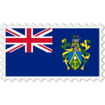 Pitcairn Islands Flag Stamp Favicon 