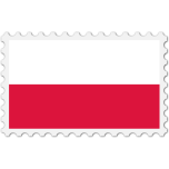 Poland Flag Stamp Favicon 