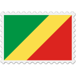 Republic Of The Congo Flag Stamp Favicon 