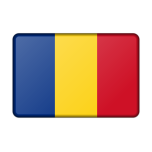 Romania Flag Bevelled Favicon 
