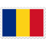 Romania Flag Stamp Favicon 