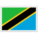 Tanzania Flag Stamp Favicon 