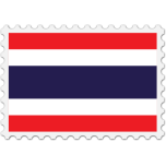 Thailand Flag Stamp Favicon 