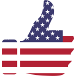 Thumbs Up American Flag Favicon 