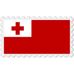 Tonga Flag Stamp Favicon 