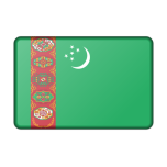 Turkmenistan Flag Bevelled Favicon 