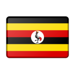 Uganda Flag Bevelled Favicon 
