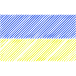 Ukraine Flag Linear Favicon 