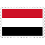 Yemen Flag Stamp Favicon 