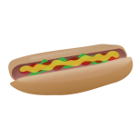 Hot Dog With Ketchup Mustard Relish Favicon 