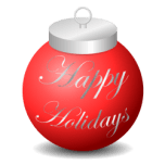 Happy Holidays Ornament Favicon 