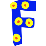  Colourful Alphabet   F   Favicon Preview 