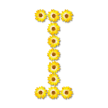 Floral Alphabet I Favicon 
