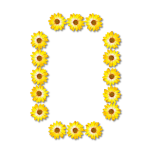 Floral Alphabet O Favicon 