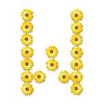 Floral Alphabet W Favicon 