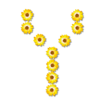 Floral Alphabet Y Favicon 