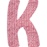 Wooly Alphabet K Favicon 