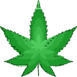  Stylized Marijuana Leaf   Favicon Preview 