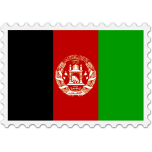  Afghanistan Flag Stamp   Favicon Preview 