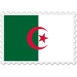  Algeria Flag Stamp   Favicon Preview 