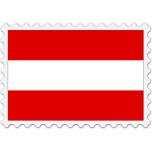  Austria Flag Stamp   Favicon Preview 