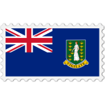British Virgin Islands Flag Stamp Favicon 