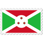 Burundi Flag Stamp Favicon 