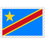 Democratic Republic Of The Congo Flag Stamp Favicon 