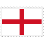 England Flag Stamp Favicon 