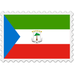 Equatorial Guinea Flag Stamp Favicon 