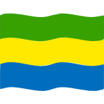 Flag Of Gabon Wave Favicon 