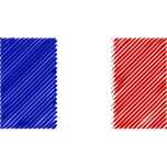 France Flag Linear Favicon 