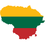 Lithuania Map Flag Favicon 