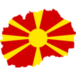 Macedonia Map Flag Favicon 