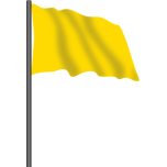  Motor Racing Flag    Yellow Flag   Favicon Preview 