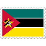 Mozambique Flag Stamp Favicon 