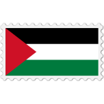 Palestine Flag Stamp Favicon 