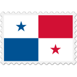 Panama Flag Stamp Favicon 