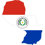 Paraguay Map Flag Favicon 