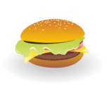 Cheeseburger Vector Favicon 