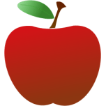 Simple Red Apple Favicon 