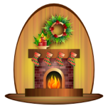 Christmas Fireplace Favicon 