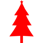 Christmas Tree Silhouette Favicon 