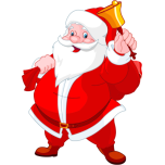 Santa With A Bell Favicon 