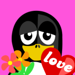 Valentine Penguin Favicon 