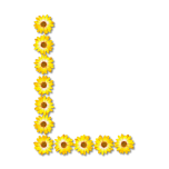 Floral Alphabet L Favicon 
