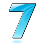 Glossy Number  Seven Favicon 