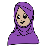  Girl With Headscarf Colour   Favicon Preview 